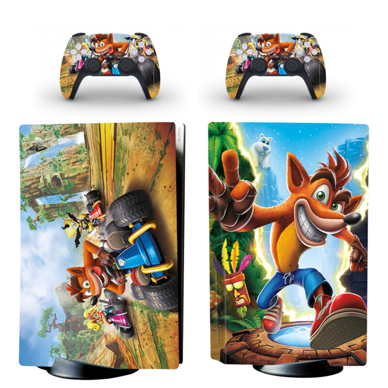 Crash Team Racing Nitro-Fueled PS5 Skin Sticker Decal