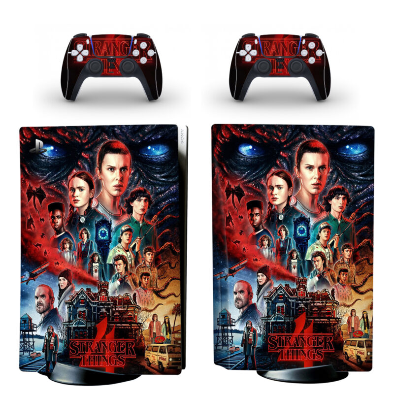 Stranger Things 4 PS5 Skin Sticker Decal Design 5