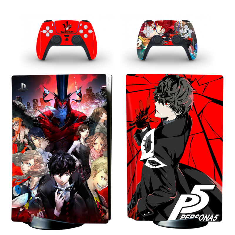 Persona 5 PS5 Skin Sticker And Controllers