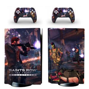 Saints Row: The Third PS5 Skin Sticker And Controllers