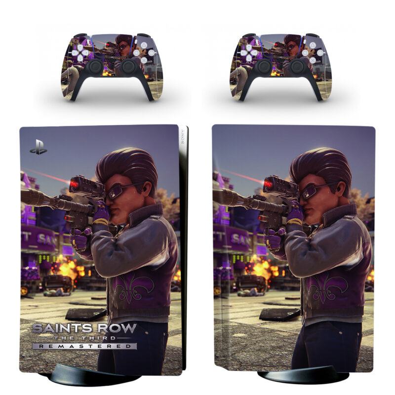 Saints Row: The Third PS5 Skin Sticker Decal Design 13