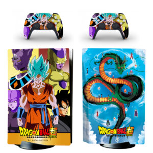 Dragon Ball Super PS5 Skin Sticker And Controllers