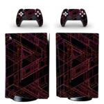 Verge Triangle Rainbow Lines PS5 Skin Sticker Decal