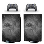 Scratched Metal Texture Surface PS5 Skin Sticker Decal