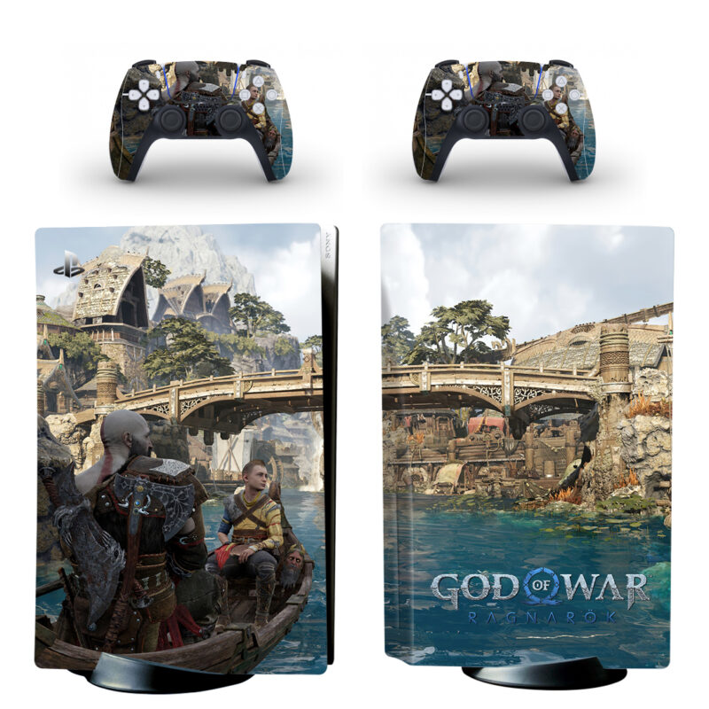 God of War Ragnarök PS5 Skin Sticker And Controllers