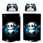 Panda With Headphones PS5 Skin Sticker Decal