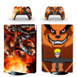 Naruto And Kurama PS5 Skin Sticker And Controllers