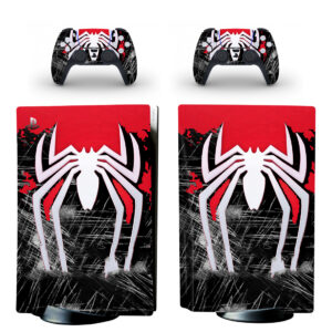 Spider-Man Symbol PS5 Skin Sticker And Controllers