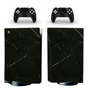 Black Marble Texture PS5 Skin Sticker Decal