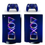 Neon Playstation Buttons PS5 Skin Sticker Decal