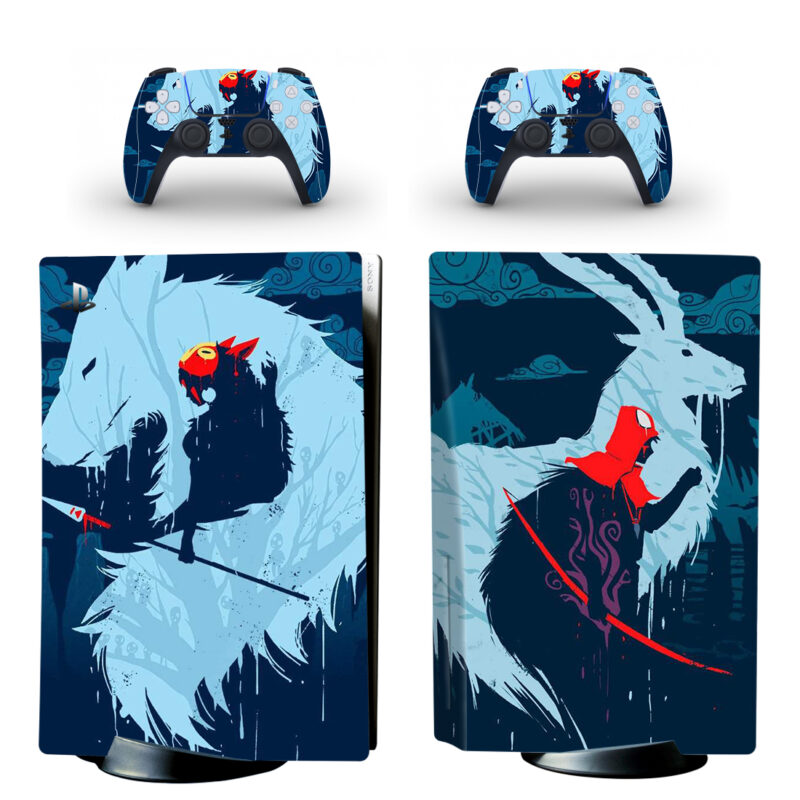 Princess Mononoke PS5 Skin Sticker Decal