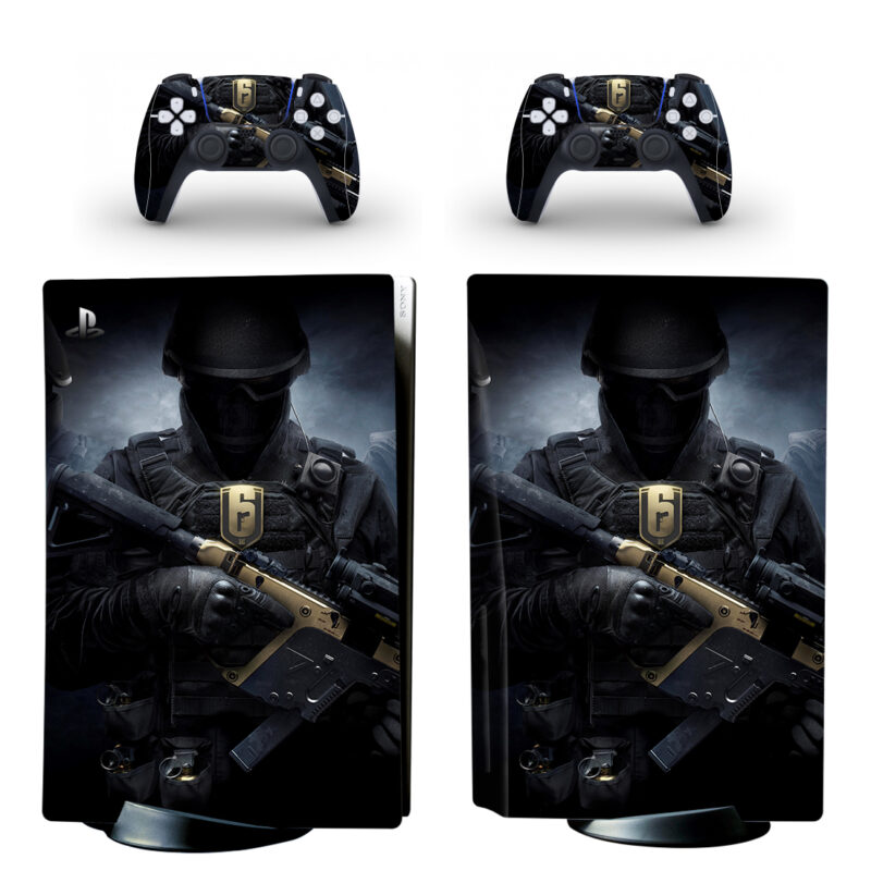 Tom Clancy's Rainbow Six Siege PS5 Skin Sticker And Controllers