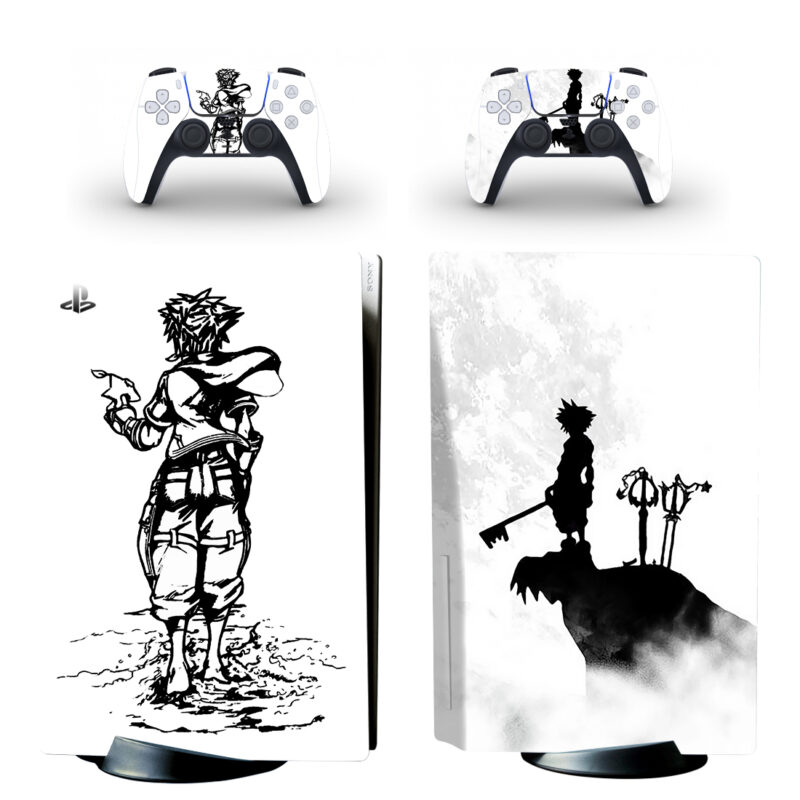 Kingdom Hearts Sora Artwork PS5 Skin Sticker Decal