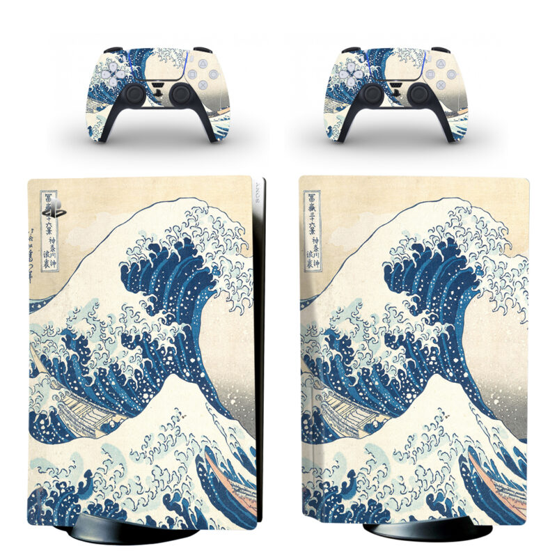 Great Wave Off Kanagawa PS5 Skin Sticker Decal