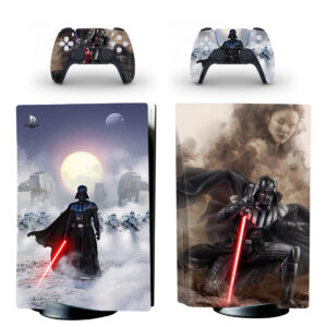 Darth Vader PS5 Skin Sticker And Controllers