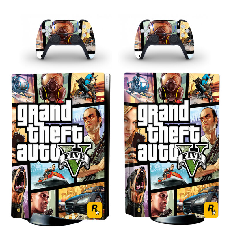 Grand Theft Auto V PS5 Skin Sticker Decal Design 12