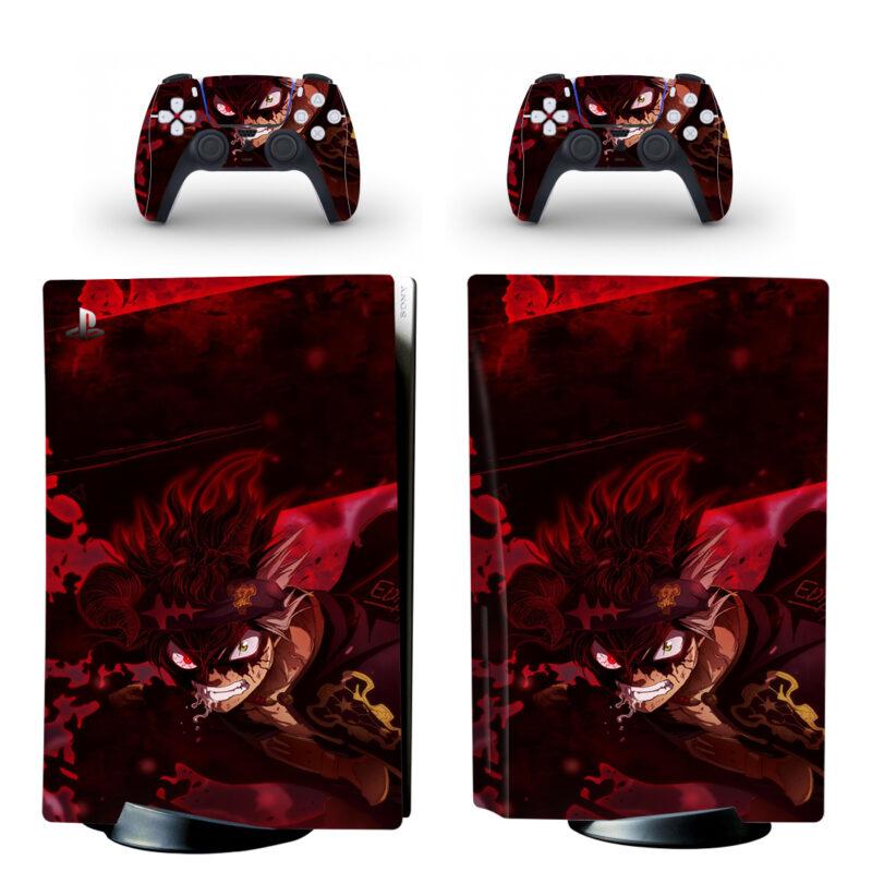 Black Clover PS5 Skin Sticker And Controllers