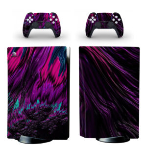 Abstract Purple Wings PS5 Skin Sticker Decal