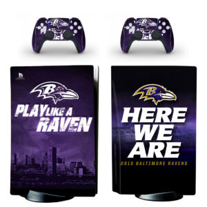 Baltimore Ravens PS5 Skin Sticker Decal