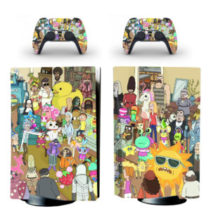 Rick And Morty PS5 Skin Sticker Decal Design 2