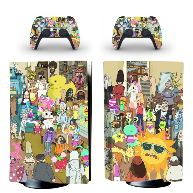 Rick And Morty PS5 Skin Sticker Decal Design 2