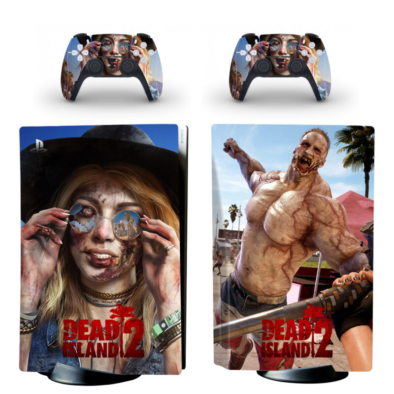 Dead Island 2 PS5 Skin Sticker Decal Design 2