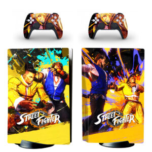 Street Fighter 6 PS5 Skin Sticker Decal Design 1