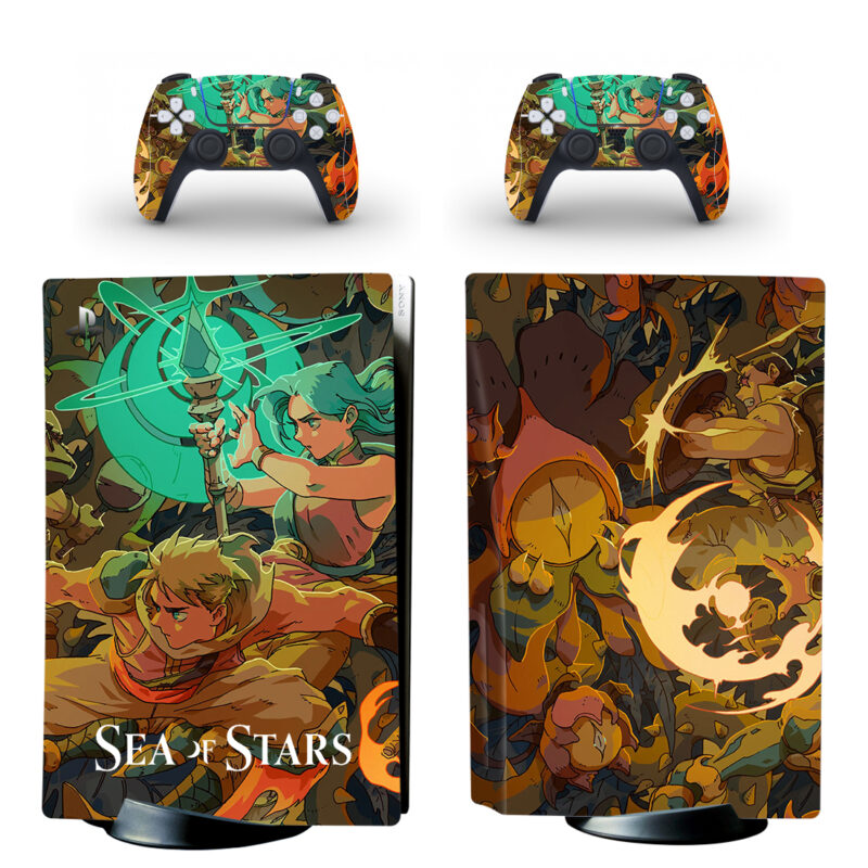 Sea Of Stars PS5 Skin Sticker And Controllers Design 3