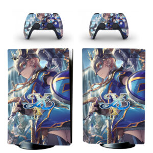 Ys VIII: Lacrimosa Of Dana PS5 Skin Sticker And Controllers