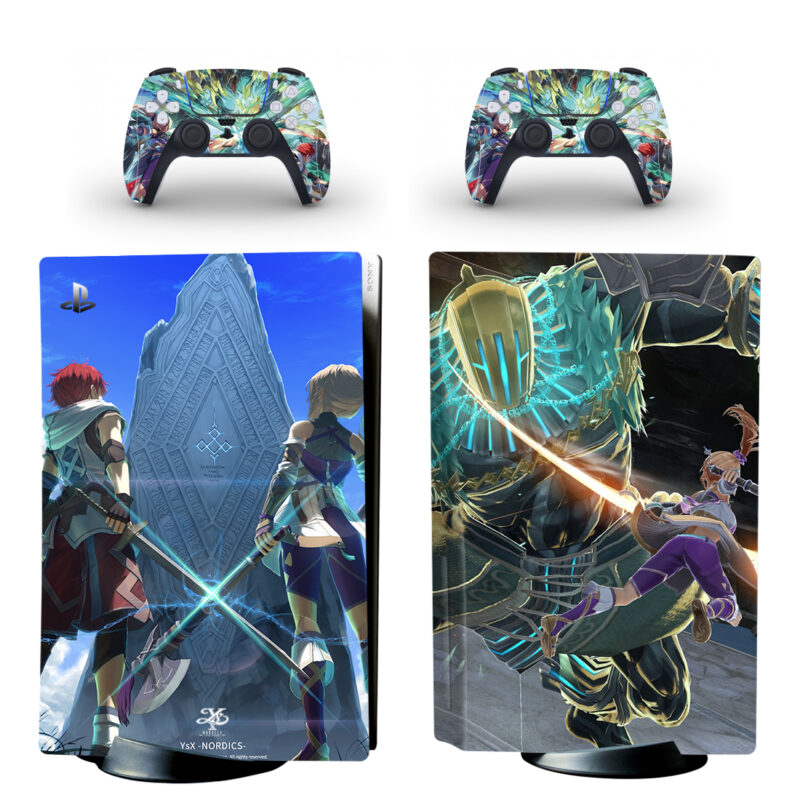 Ys VIII: Lacrimosa Of Dana PS5 Skin Sticker Decal Design 3