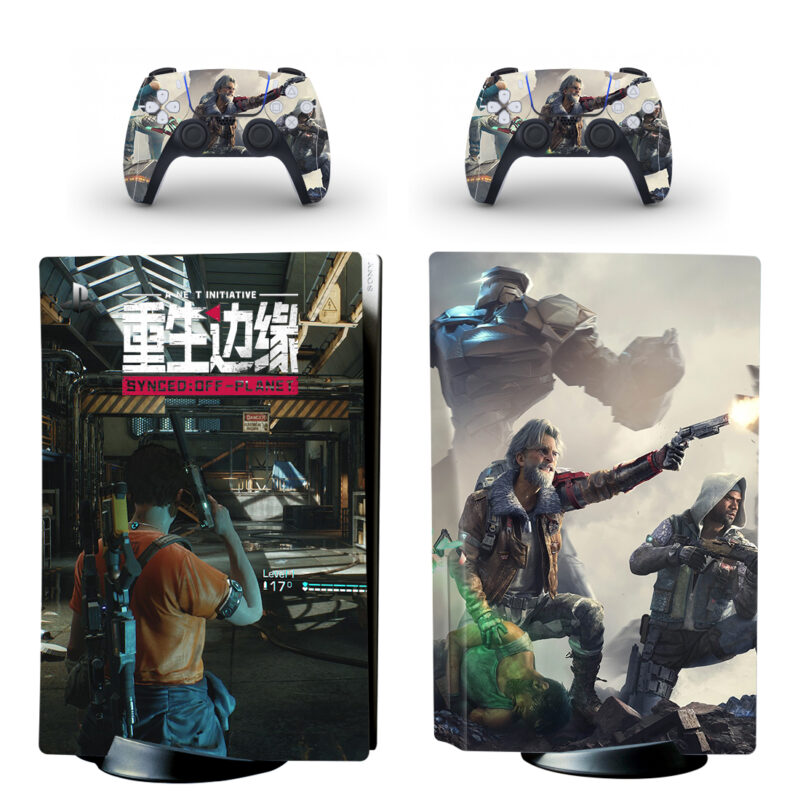 SYNCED: Off-Planet PS5 Skin Sticker Decal Design 4