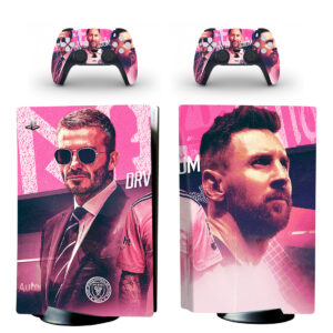 David Beckham And Lionel Messi PS5 Skin Sticker Decal