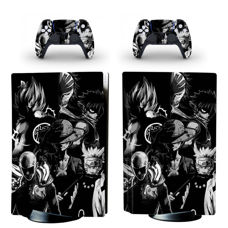 Dragon Ball Naruto Characters PS5 Skin Sticker Decal