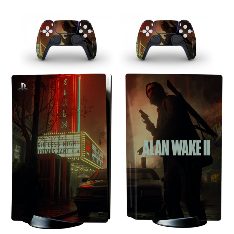 Alan Wake 2 PS5 Skin Sticker Decal Design 2