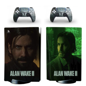 Alan Wake 2 PS5 Skin Sticker And Controllers Design 3