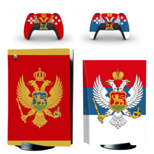 Flag Of Montenegro PS5 Skin Sticker Decal