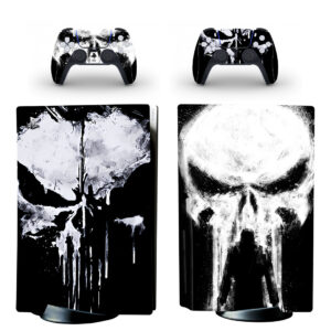 The Punisher Skull Ghost PS5 Skin Sticker Decal