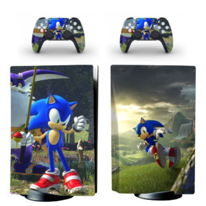 Sonic Frontiers PS5 Skin Sticker And Controllers