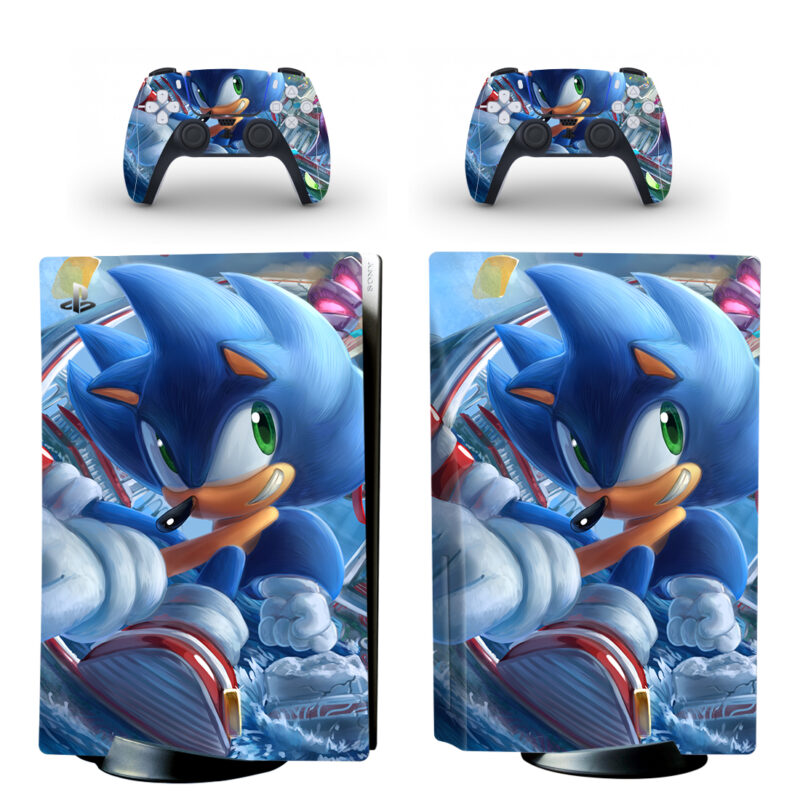 Sonic Frontiers PS5 Skin Sticker Decal Design 4