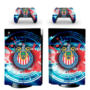 C.D. Guadalajara PS5 Skin Sticker Decal Design 1