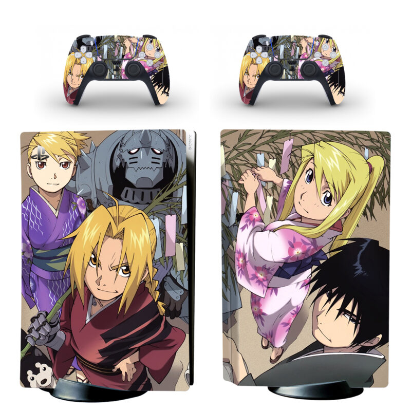 Fullmetal Alchemist PS5 Skin Sticker And Controllers