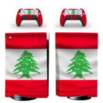 Flag Of Lebanon PS5 Skin Sticker Decal