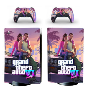 Grand Theft Auto VI PS5 Skin Sticker And Controllers Design 3