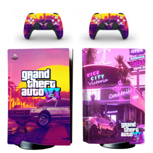 Grand Theft Auto VI PS5 Skin Sticker Decal Design 5