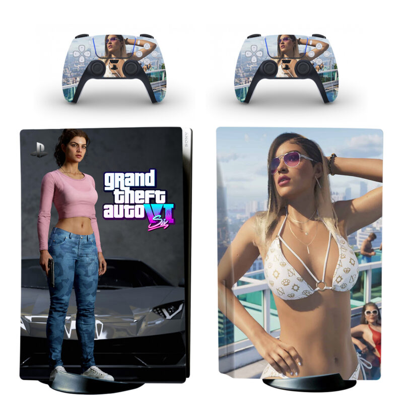 Grand Theft Auto VI PS5 Skin Sticker And Controllers Design 6