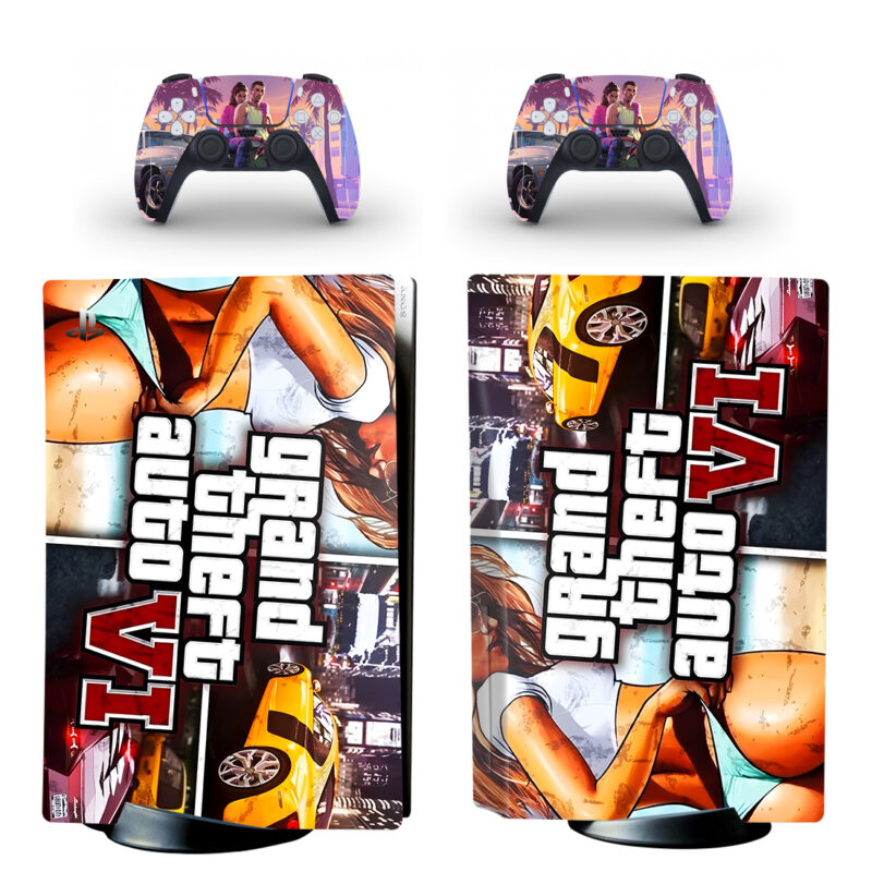 Grand Theft Auto VI PS5 Skin Sticker And Controllers Design 2