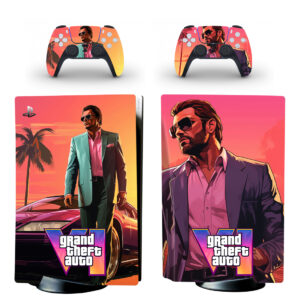 Grand Theft Auto VI PS5 Skin Sticker Decal Design 3