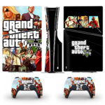 Grand Theft Auto V PS5 Slim Skin Sticker Cover Design 1