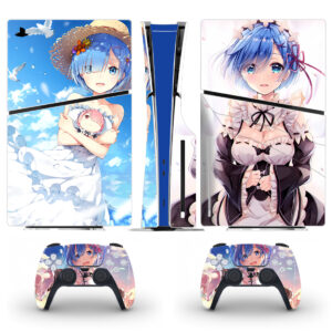 Anime Re:Zero Rem Skin Sticker For PS5 Slim