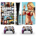Grand Theft Auto V PS5 Slim Skin Sticker Cover Design 2